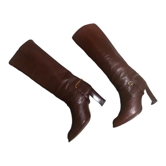 Women’s Genuine Leather Brown Boots in Excellent Used ConditionSize 7 M - Picture 1 of 14